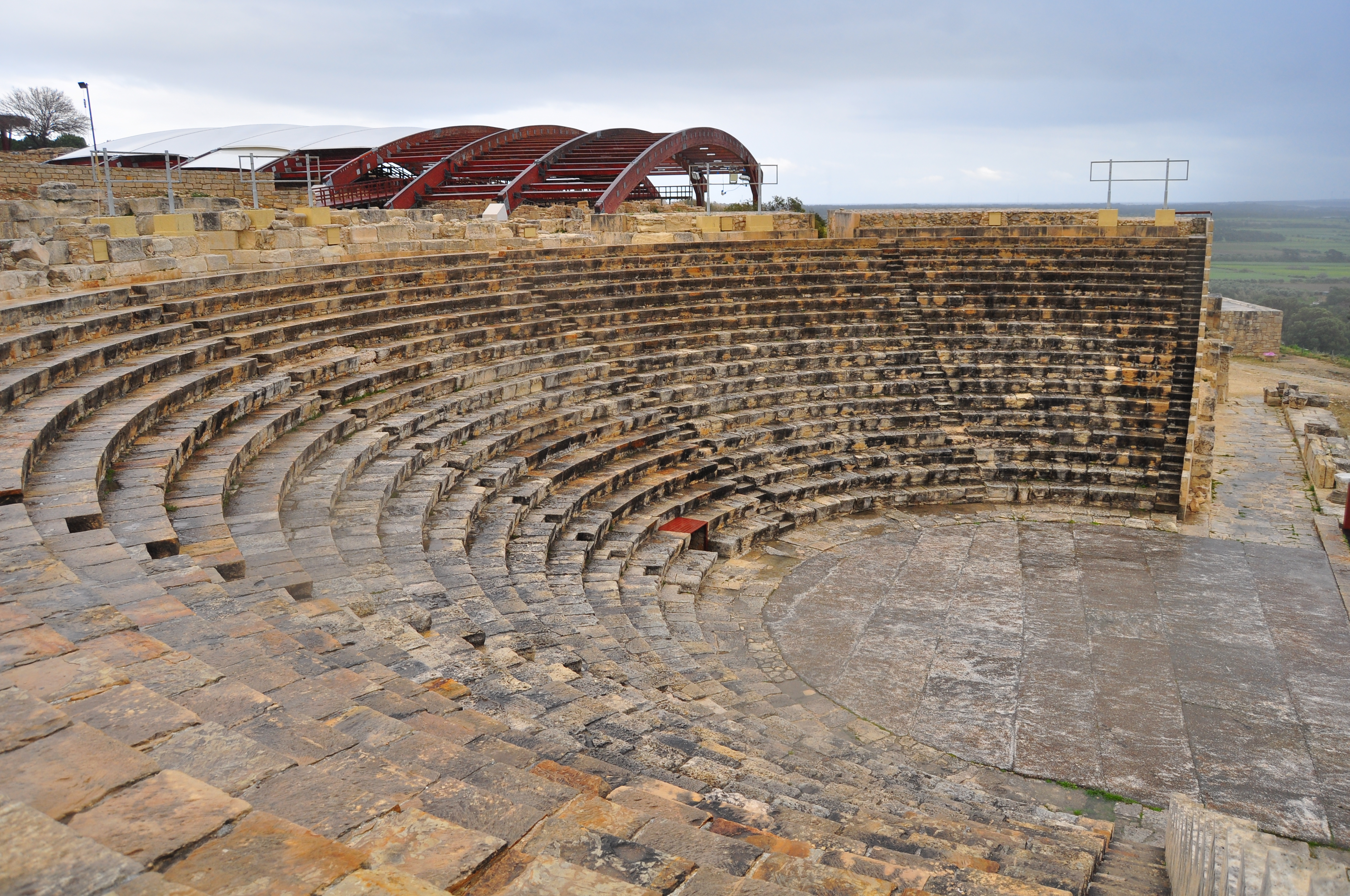 Teatrul greco-roman. Situl arheologic Kourion. Cipru